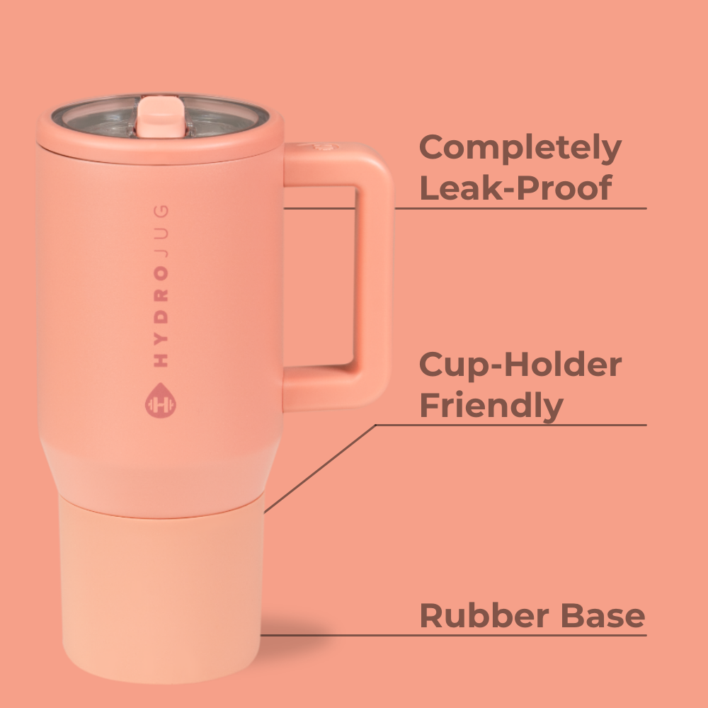 Dahlia Traveler 20oz Features – Leak-Proof, Cup-Holder Fit, Rubber Base