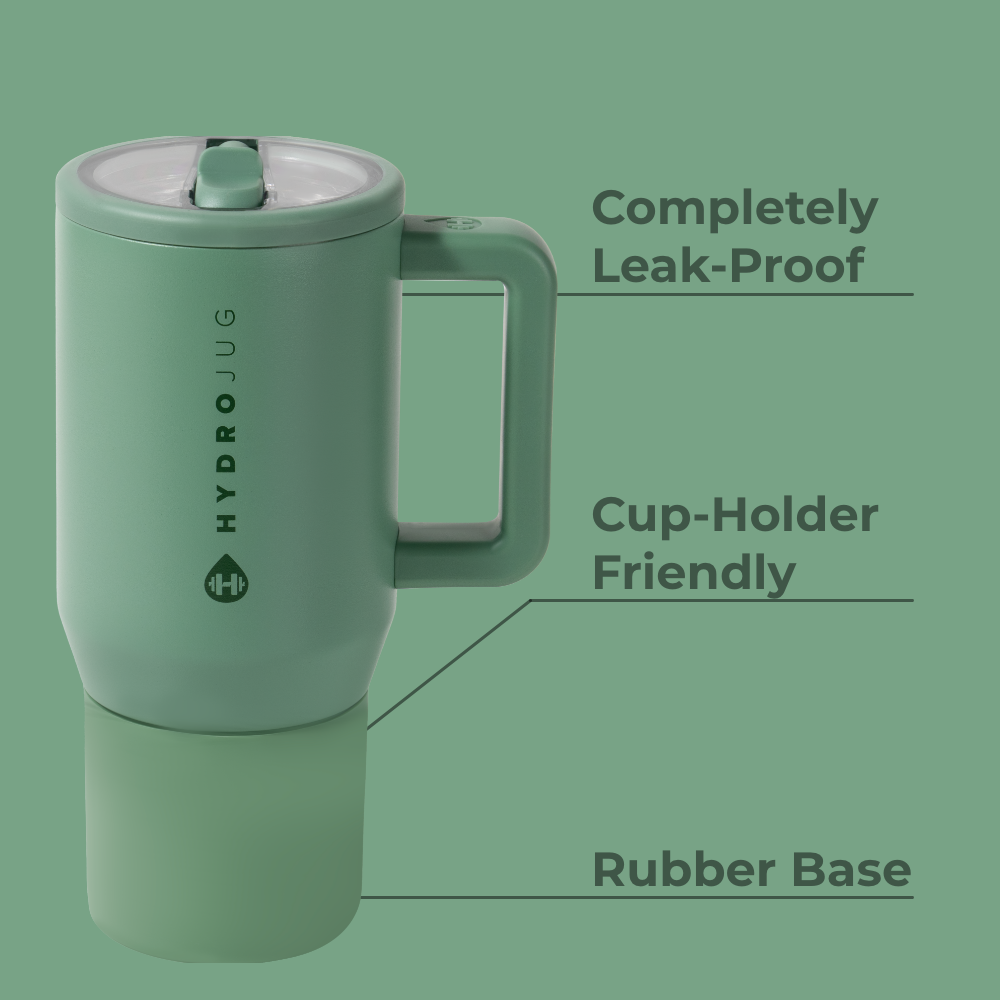 Sage Traveler 20oz Features – Leak-Proof, Cup-Holder Fit, Rubber Base