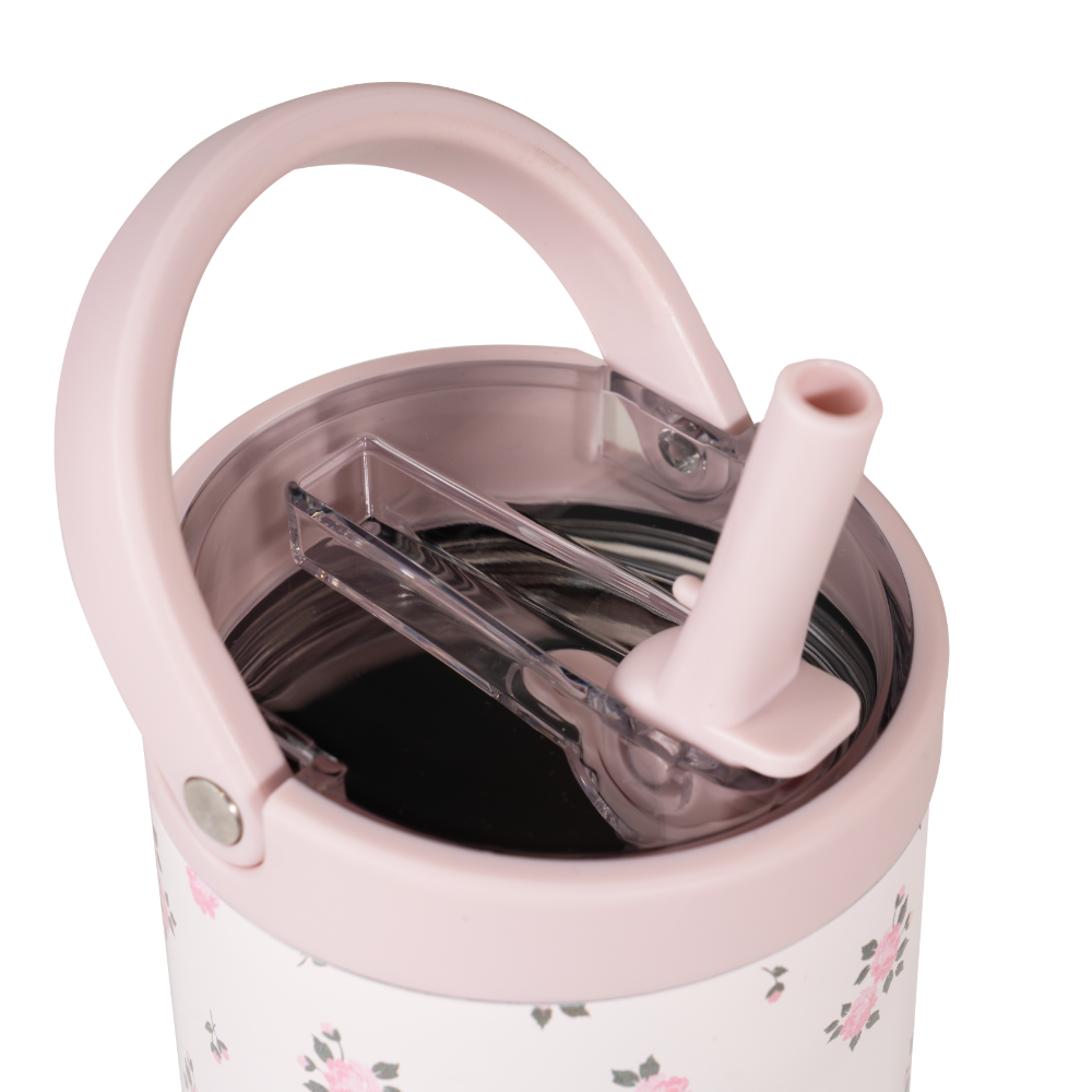 Wildrose Sport Bottle 32oz with Flip Straw Lid and Handle