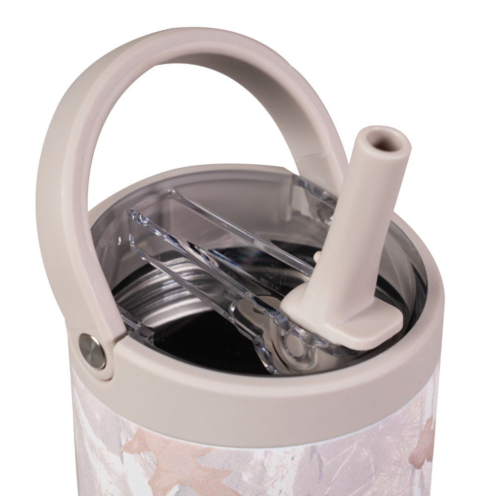 Camo Sport Bottle 32oz with Flip Straw Lid and Handle