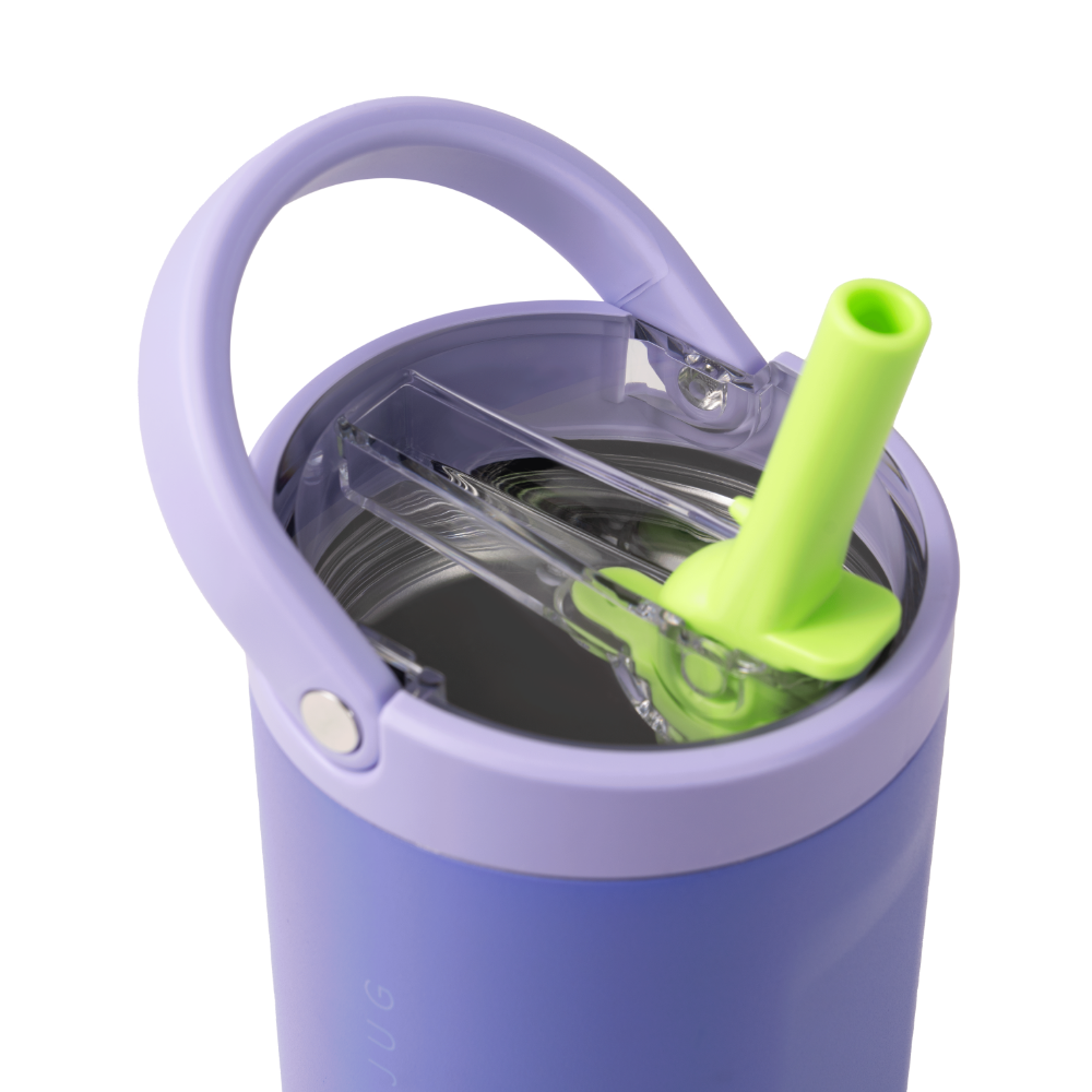 Lime Rickey Sport Bottle 32oz with Flip Straw Lid and Handle