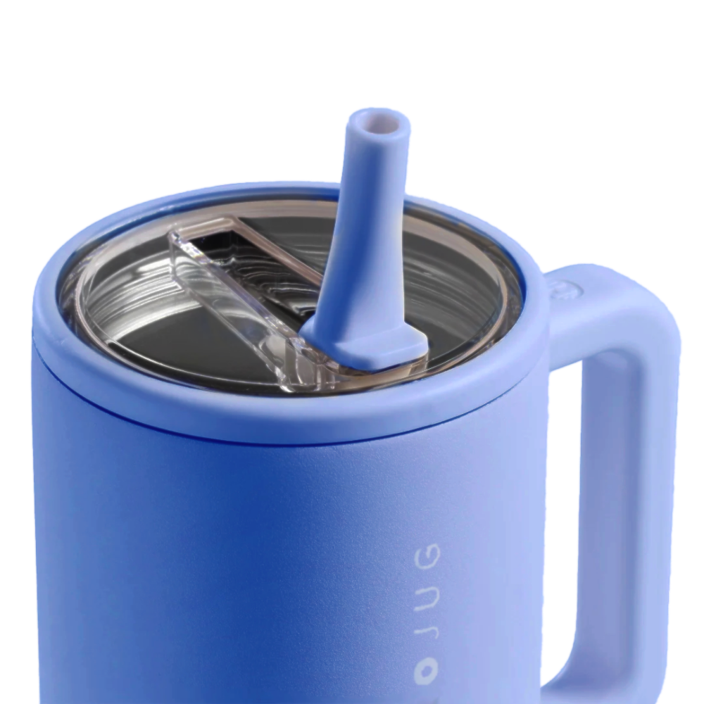 Light Blue Traveler 20oz with Flip Straw and Clear Lid