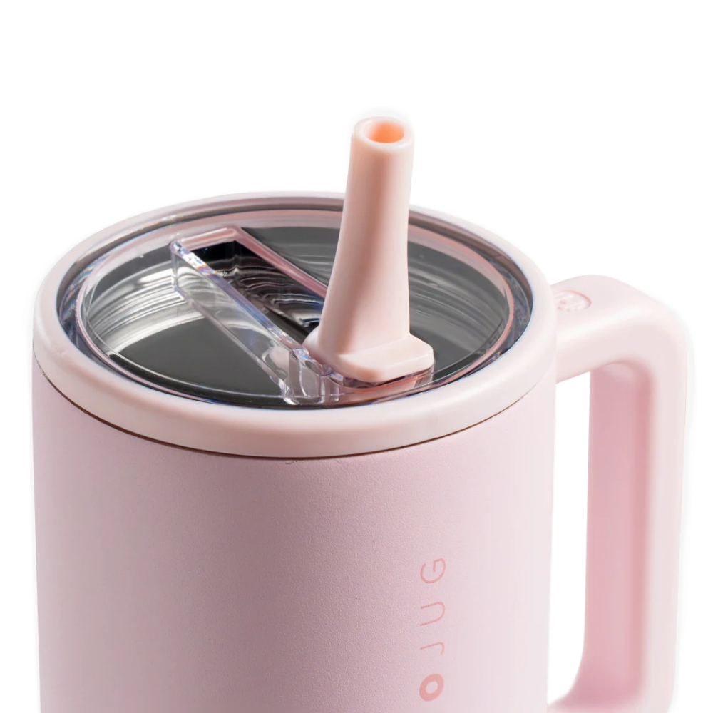 Pink Sand Traveler 32oz with Flip Straw and Clear Lid