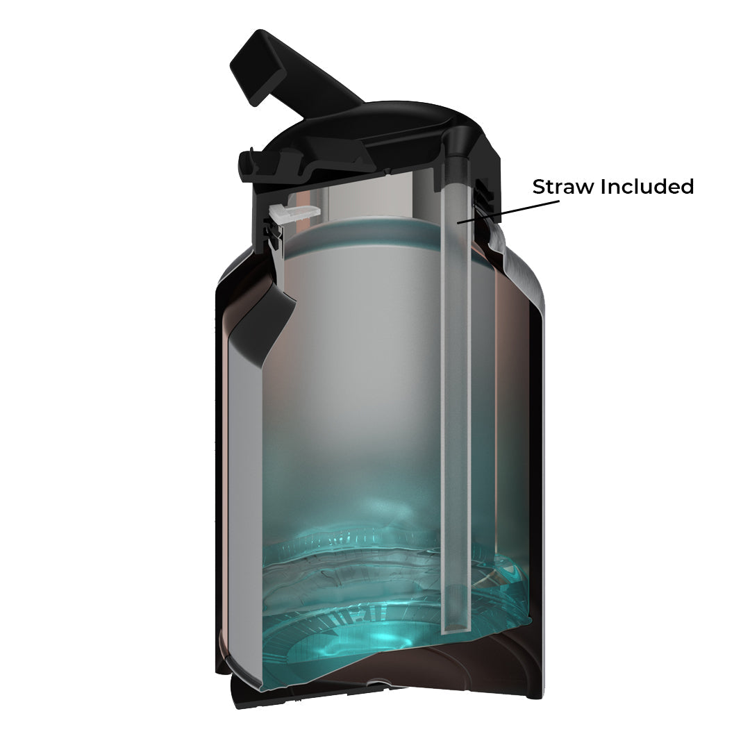 Black Sport (64oz) Tradeons with Straw Insert