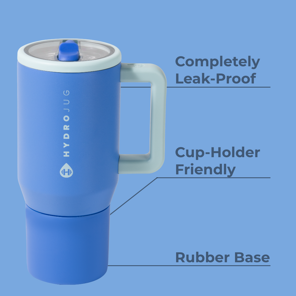 Riptide Traveler 20oz Features – Leak-Proof, Cup-Holder Fit, Rubber Base