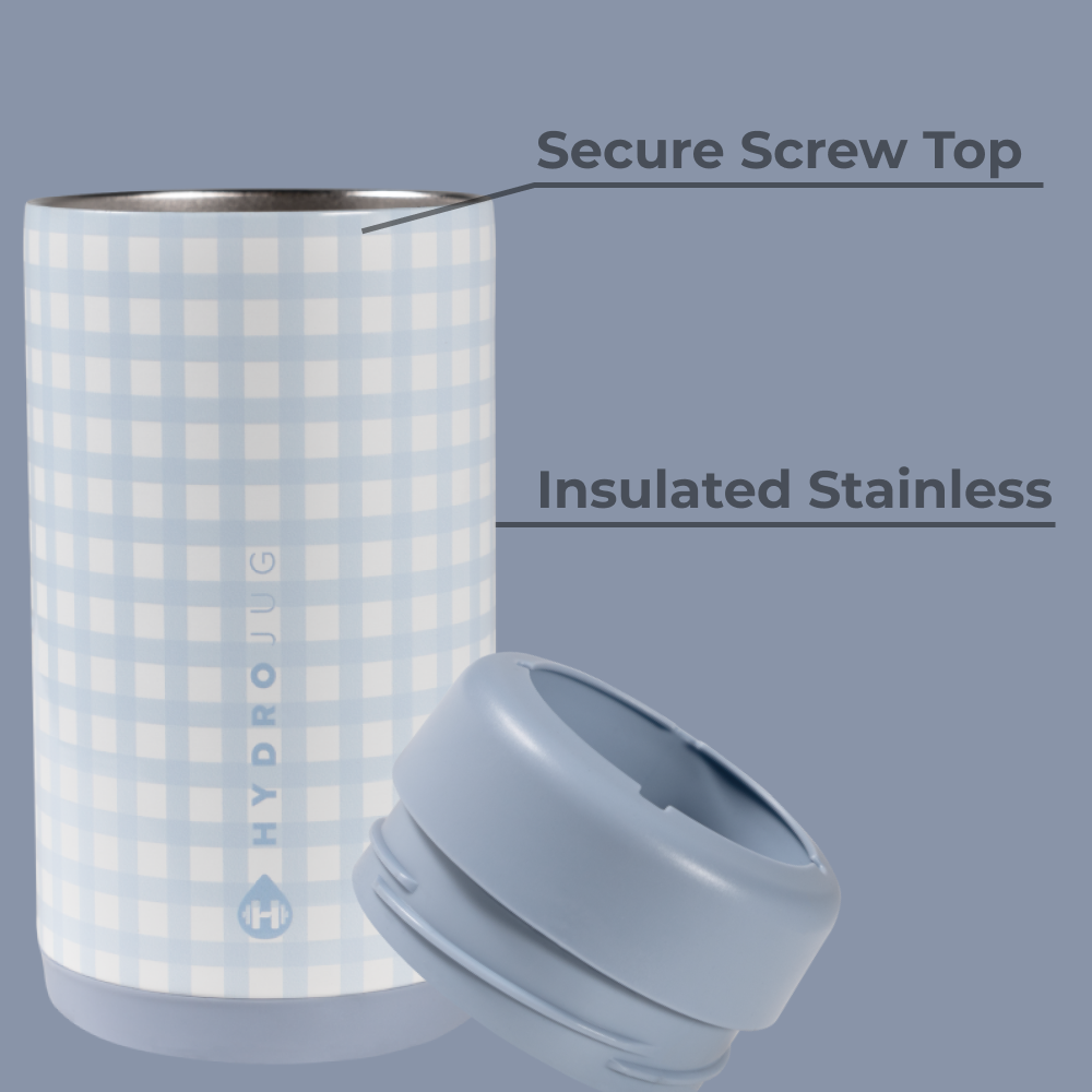 Cloud Nine Slim Can Cooler 12oz Insulated Stainless with Screw Top