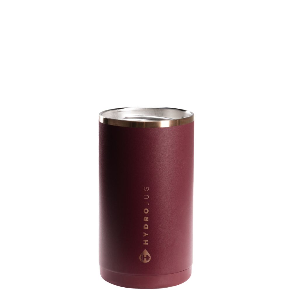Merlot Slim Can Cooler 12oz Open Lid