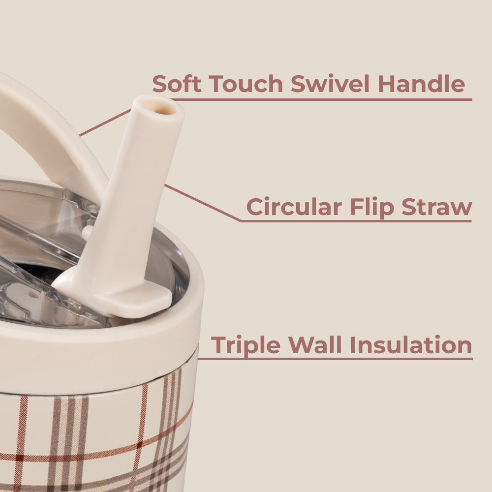 Blair Sport Bottle 20oz Features – Swivel Handle, Flip Straw, Triple Wall Insulated