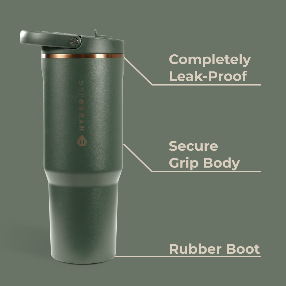 Pine Sport Bottle 20oz Features – Leak-Proof, Grip Body, Rubber Boot
