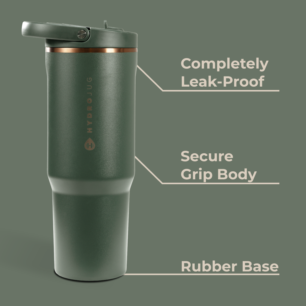 Pine Sport Bottle 32oz Features – Leak-Proof, Grip Body, Rubber Base