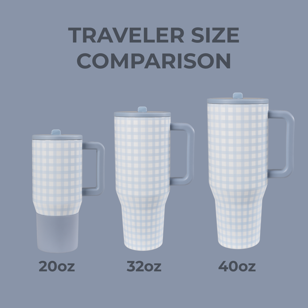 Cloud Nine Traveler Size Comparison – 20oz, 32oz, 40oz