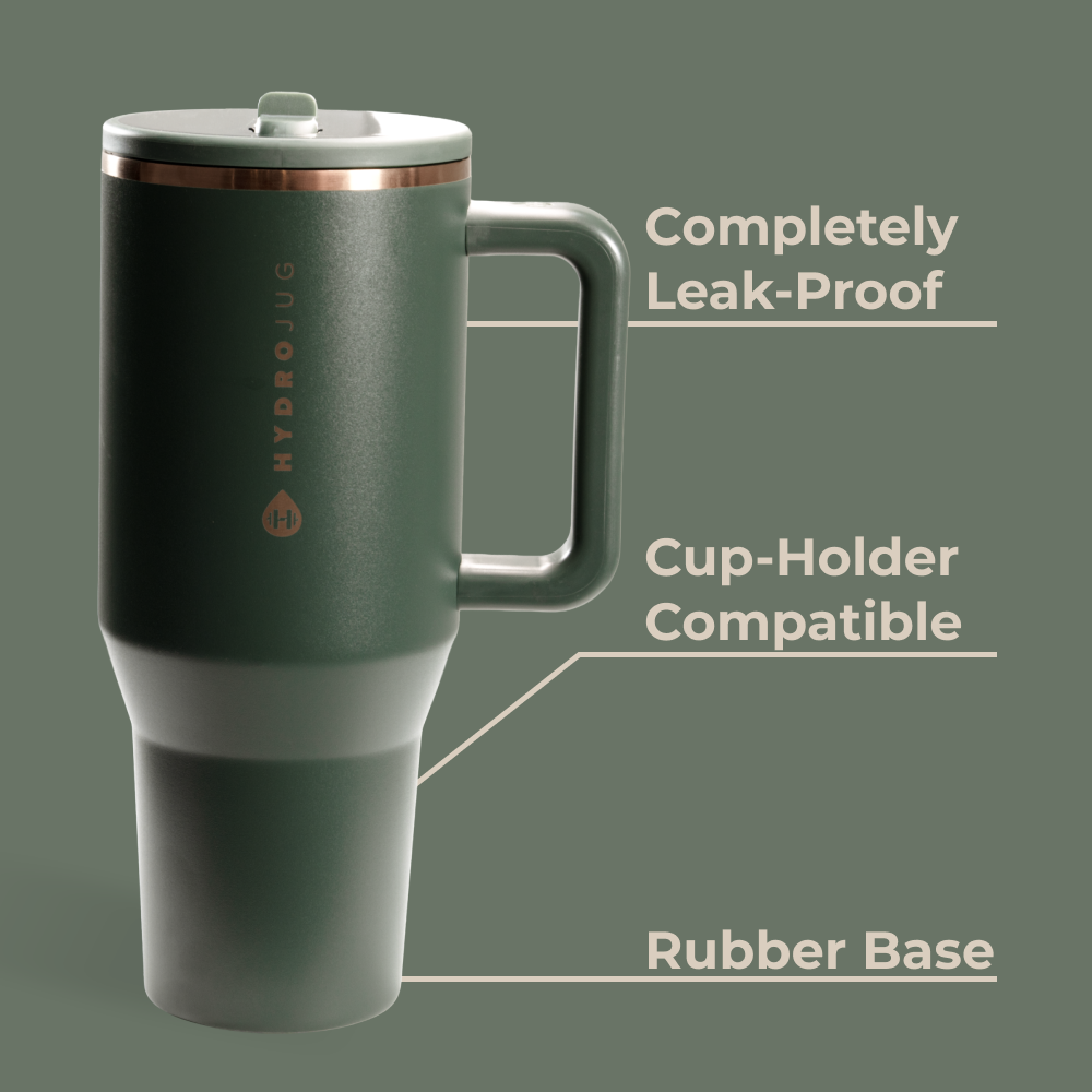 Pine Traveler 32oz Features – Leak-Proof, Cup-Holder Fit, Rubber Base
