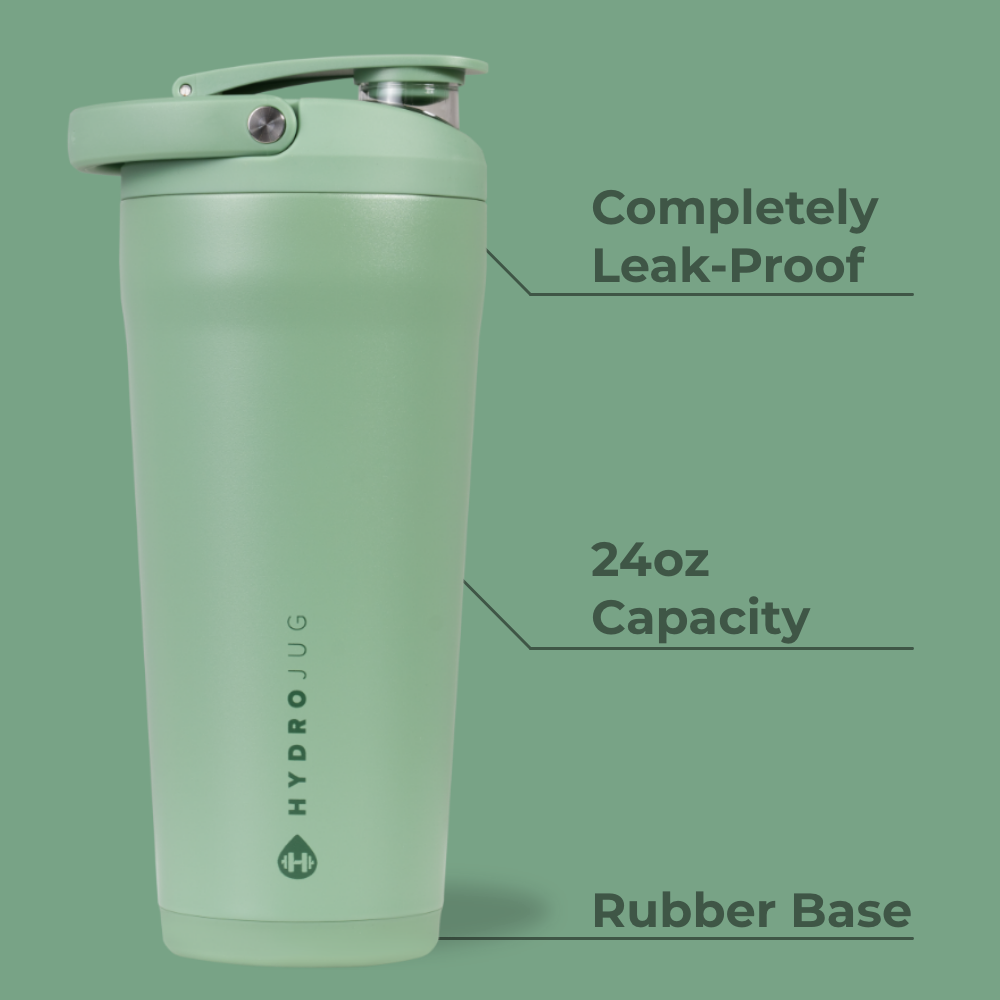 Sage Insulated Shaker 24oz Features – Leak-Proof, Rubber Base, 24oz Capacity