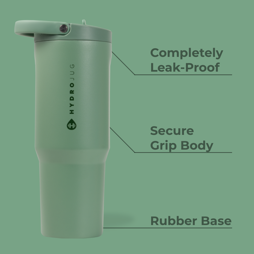 Sage Sport Bottle 40oz Features – Leak-Proof, Grip Body, Rubber Base