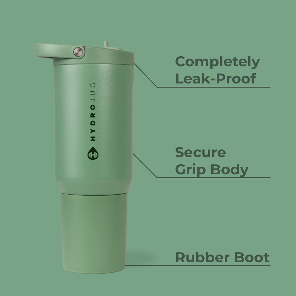 Sage Sport Bottle 20oz Features – Leak-Proof, Grip Body, Rubber Boot